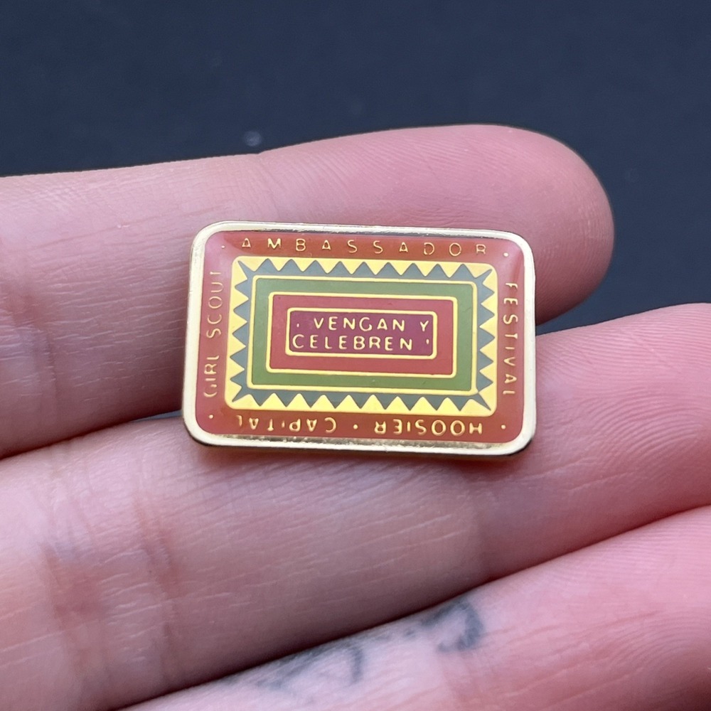 Girl Scout Ambassador Celebration Hoosier Capital Lapel Hat Pin